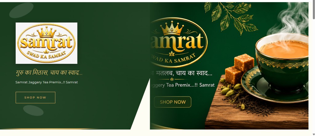 Samrat Jaggery Tea Premix – Swad Ka Samrat